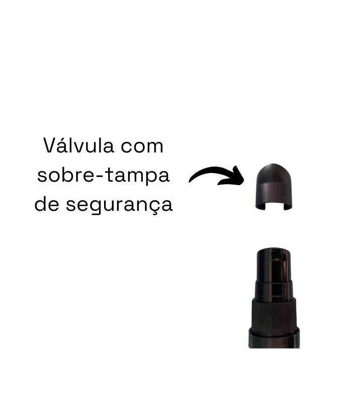 Frasco em vidro âmbar com válvula dosadora - 15 ml (unidade ou kit)