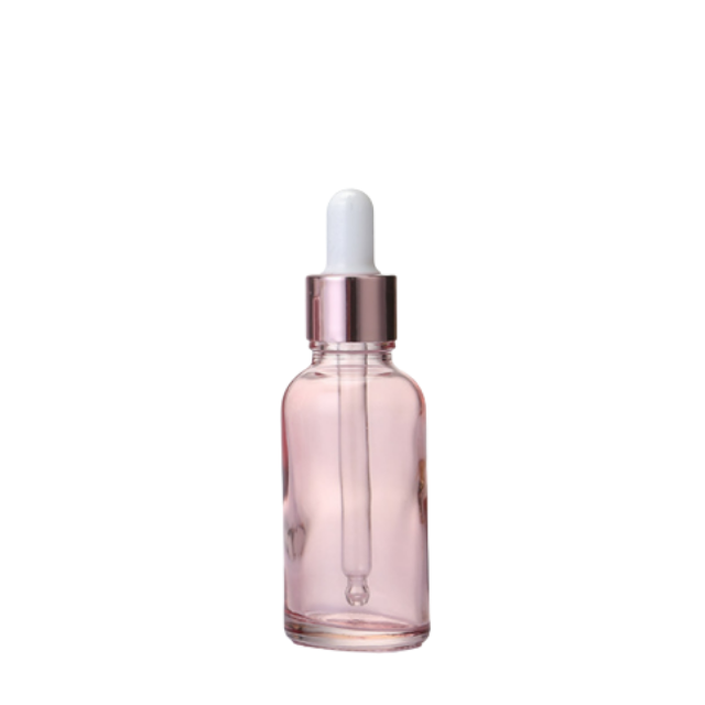 Frasco rosa com conta-gotas branco - 30 ml (kit ou unidade)